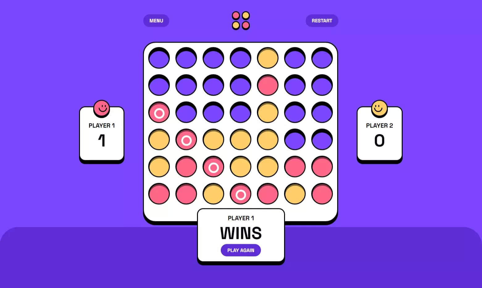 image of Connect Four Game project